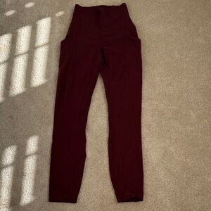 lululemon athletica Burgundy Leggings